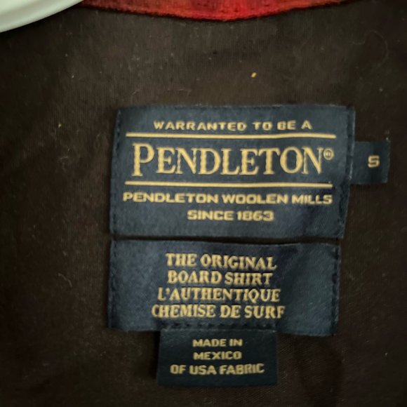 nwt pendleton ombre plaid red-brown-ochre wool shirt- jac shacket - Picture 3 of 4